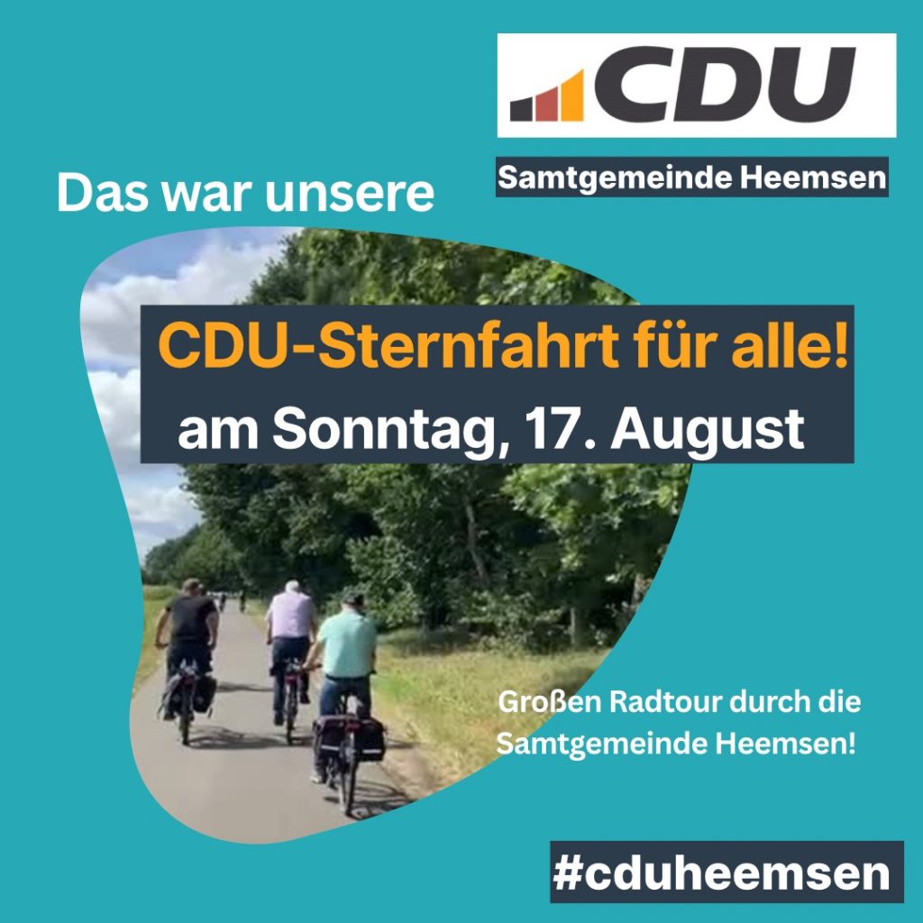 CDU Sternfahrt durch die Samtgemeinde Heemsen