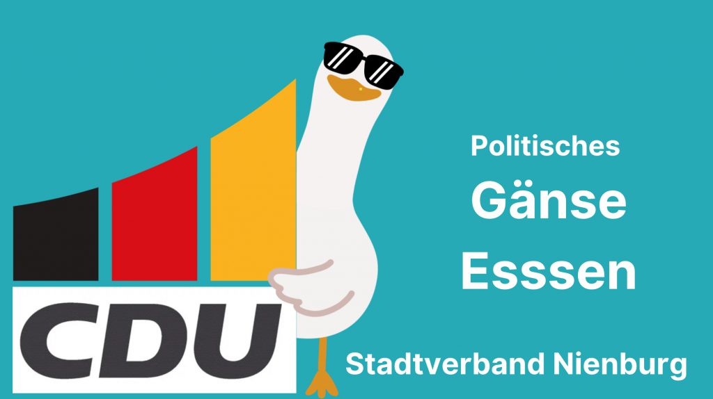 Traditionelles CDU-Gänseessen 2025 – Einladung des Stadtverbands Nienburg