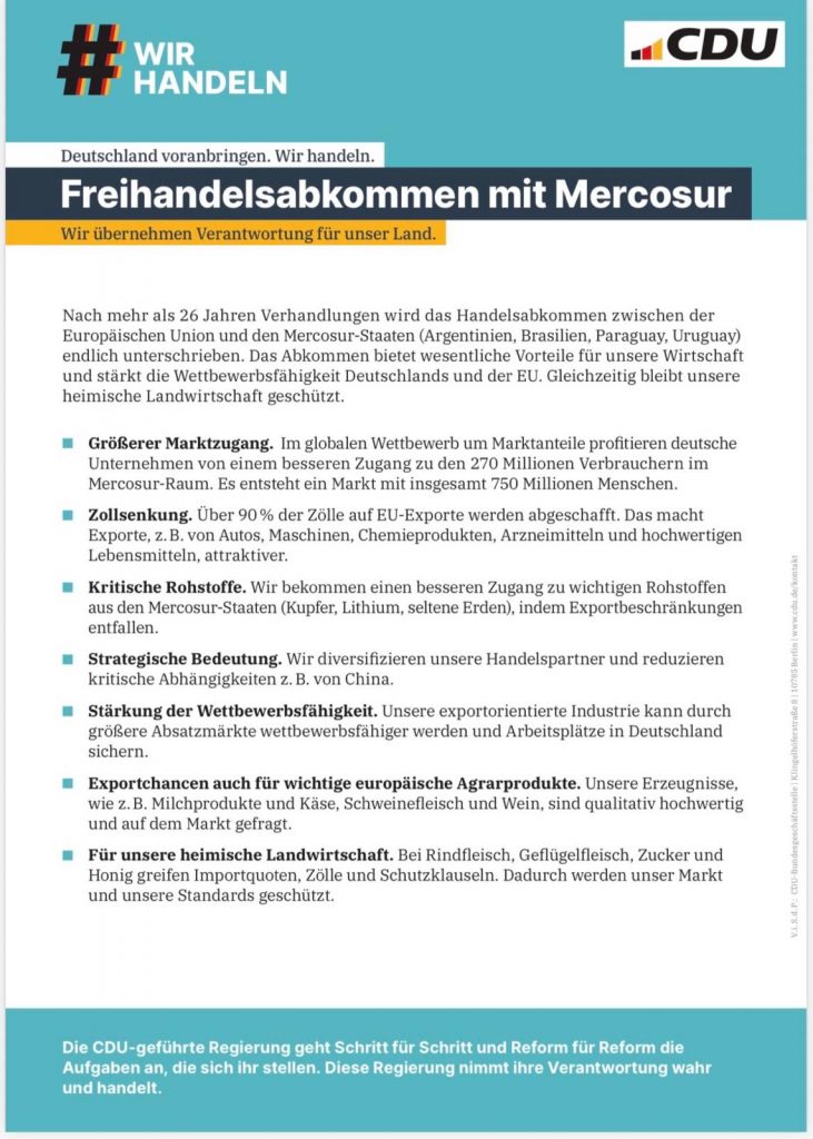 Mercosur-Abkommen: Was ist da los und wie betrifft es die Landwirtschaft?